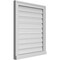 Ekena Millwork Vertical Surface Mount PVC Gable Vent: Functional, w/ 2"W x 2"P Brickmould Sill Frame, 24"W x 28"H GVPVE24X2803SF - alternate 5